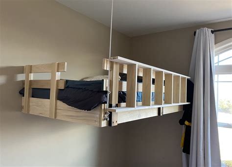 metal brackets for loft bed|attaching loft bed to wall.